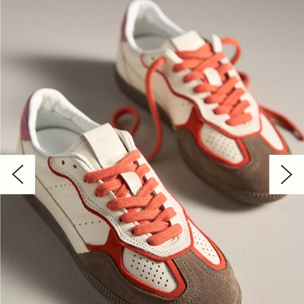 ALOHAS White and Orange Sneakers